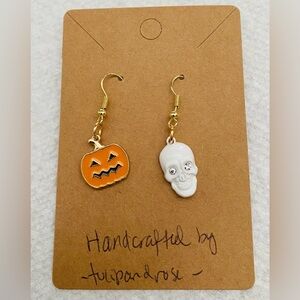 Spooky Season Hand crafted Mix Matched Fashion Drop Earrings Approx 1”
